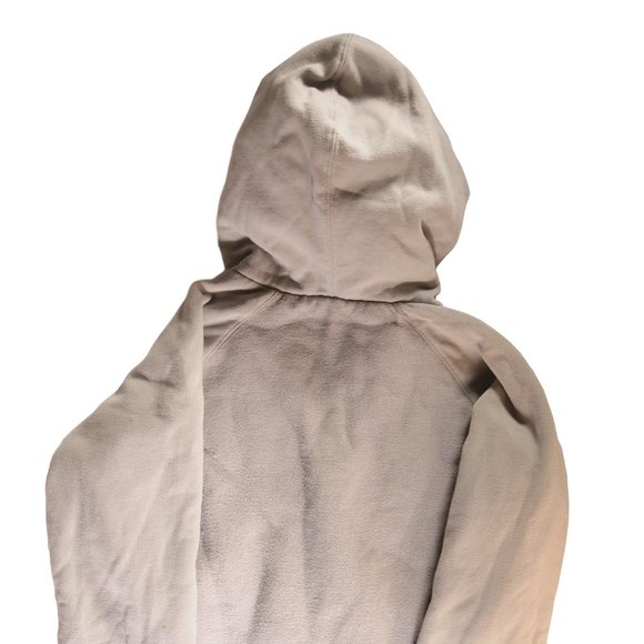 Ladies Billabong Sherpa Knit Hoodie Jacket, Size Large, Gray and Oatmeal Color - Picture 6 of 6